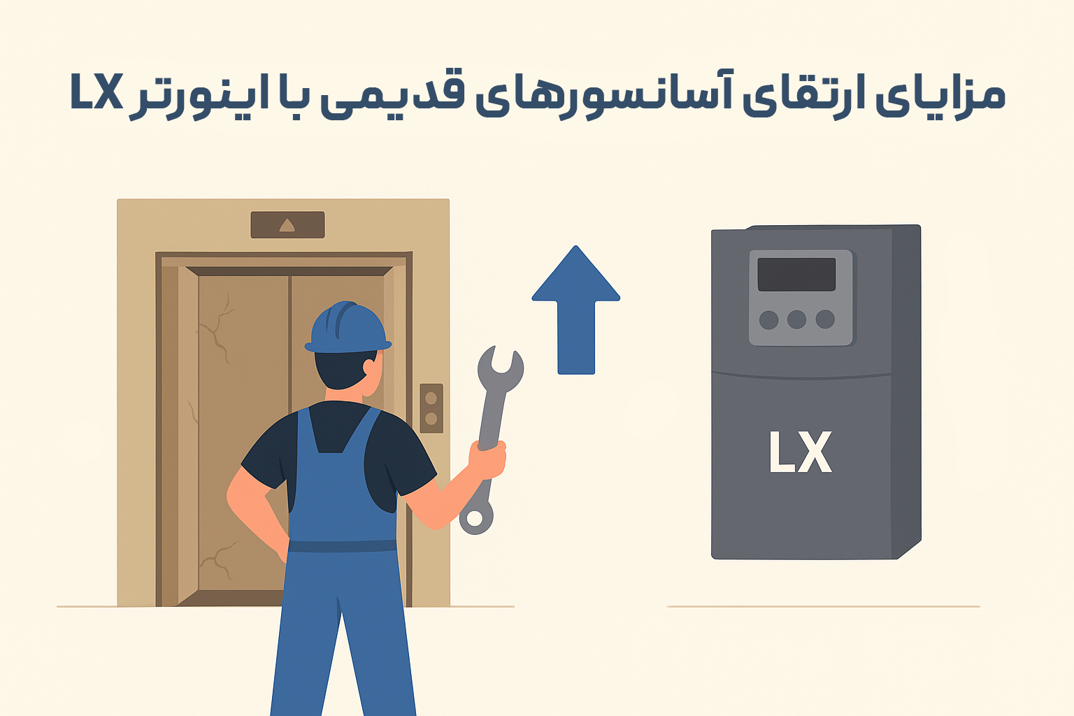 مزایای ارتقای آسانسورهای قدیمی با اینورتر LX 8 مزایای ارتقای آسانسورهای قدیمی با اینورتر LX