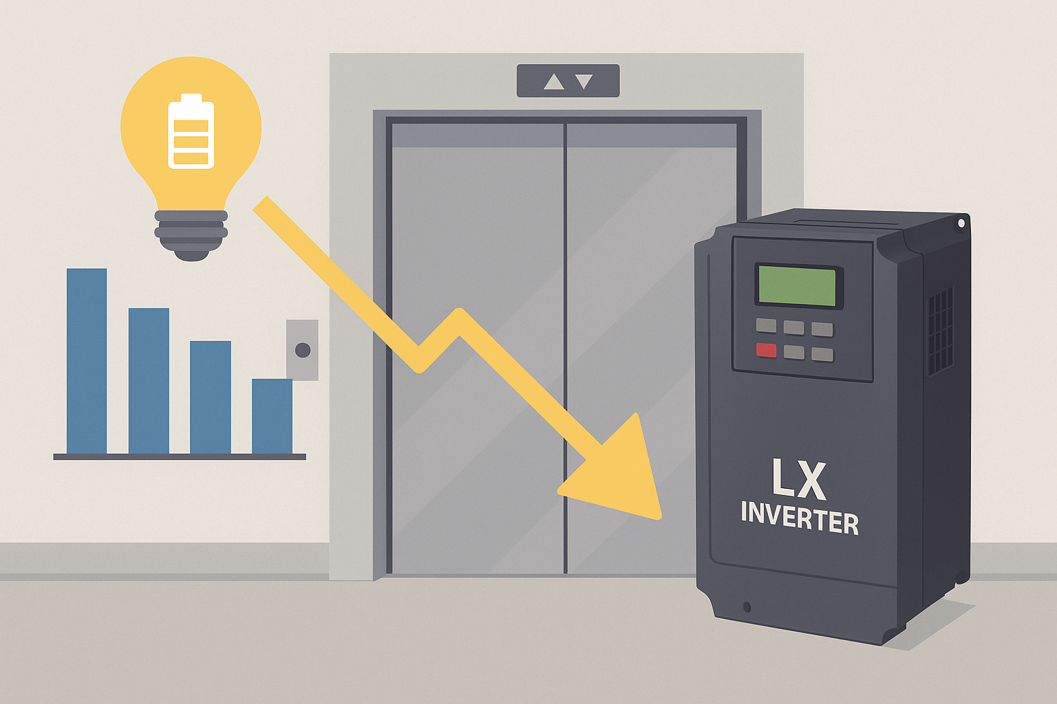 چگونه اینورتر LX به کاهش مصرف برق آسانسور کمک میکند؟ 10 چگونه اینورتر LX به کاهش مصرف برق آسانسور کمک میکند؟